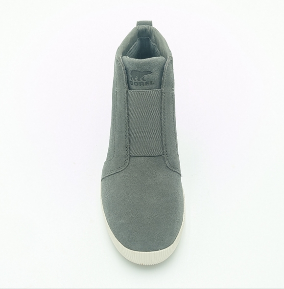 Sorel Gray Suede Sneaker Wedges - Picture 3 of 16